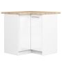 Угловой кухонный шкаф OLIWIA S90/90, 2 дверцы, Белый, 90 × 85 × 46 см