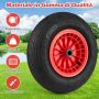 Set of 2 wheelbarrow wheels, Ø 40 × 10 cm
