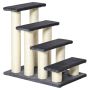Cat scratching post stairs PawHut 60x40.5x59cm., dark gray/beige