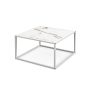 Coffee table, square, with storage compartment, 70 × 40 × 70 cm