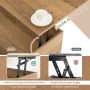 Coffee table, with hidden storage compartment and 3 open niches, 100 × 50 × 45 cm