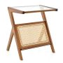 Coffee table, with magazine rack, Brown/natural, 49.53 × 55.88 × 35.56 cm