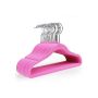 Children's hangers 20 pcs. velvet pink