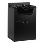 Парикмахерская мойка Gabbiano, С тумбой, Чёрная