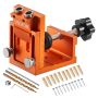 Набор кондуктора для карманных отверстий VEVOR XK2-2502, 12–48 мм, 195 × 160 × 90 мм