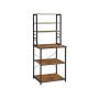 Kitchen shelf 40x60x167cm., gray/black