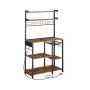 Kitchen shelf 40x90x165.5cm., brown/black