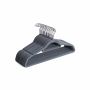 Velvet hangers 20 pcs., light gray