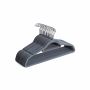 Velvet hangers 50 pcs., light gray