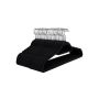 Velvet hangers 50 pcs., black