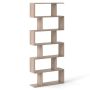 Bookshelf, 6 compartments, Grey, 80 × 191 × 23 cm