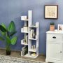 Bookshelf, 8 compartments, White, 50 × 145 × 25 cm