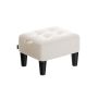 SONGMICS LOM501W01 Footstool, 32 × 26 × 40 cm