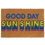 Kokosšķiedras durvju paklājs Relaxdays „Good Day Sunshine“, Daudzkrāsains, 60 × 40 cm