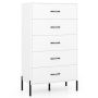 Chest of drawers, 5 drawers, 71 × 125 × 40 cm