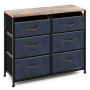 Chest of 6 drawers, Black/brown, 78.7 × 71.1 × 30.5 cm