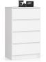 Chest of drawers NORE K60, white