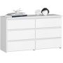 Комод CL100, 6 ящиков, Белый, 100 × 57 × 35 см