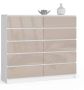 Chest of drawers NORE K140, white/cream color