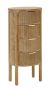 Kumode GOTEBORG, 3 atvilktnes, Brūna, 38 × 82 × 33,5 cm
