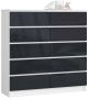 Chest of drawers NORE K120, white/gray