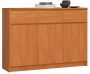 Chest of drawers K140 with 3 drawers, light brown
