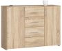 Chest of drawers NORE K45, oak color