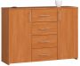 Chest of drawers NORE K45, brown