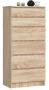 Комод K60, 6 ящиков, Коричневый, 60 × 130 × 40 см