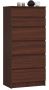 Chest of drawers NORE K60 with 6 drawers, dark brown