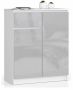 Chest of drawers NORE K80, white/light grey