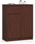 Chest of drawers NORE K80, dark brown