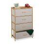 Kumode Relaxdays 10050132_127, 4 atvilktnes, 58 × 94 × 32,5 cm