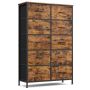 SONGMICS LGS123BH04 chest of drawers, 6 drawers, 76.7 × 116.7 × 30 cm