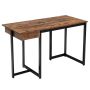 Computer desk, 1 drawer, Black/brown/multicolor, 121.92 × 76.2 × 55.88 cm
