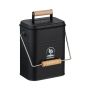 Komposta tvertne Relaxdays, 3,5 l, melna, 20,5 × 26 × 14 cm