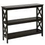 Console table, Brown/black, 100.3 × 80 × 30.5 cm
