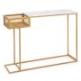 Console table, With metal basket, 111.76 × 80.01 × 111.76 cm