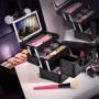 Cosmetic suitcase, 2 pull-out compartments, 23 × 15 × 18 cm