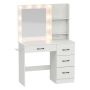 Vanity table, HD LED mirror, White, 94 × 138.5 × 40 cm