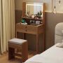 Vacuum table, with LED mirror and stool, 64 × 40 × 132 cm