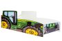 Children's bed Farmi with mattress 145 cm x 74 cm x 49 cm, green tractor