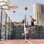 Basketball hoop with net, 12 loops