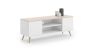 TV stand Focus RTV 155x49x40 cm, white / beige