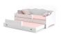 Children's double bed Emma with mattress and safety barrier 164x85x70 / 160x80x15cm