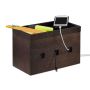 Kabeļu organizēšanas kaste Relaxdays 10024671.0, 3 atveres, 25,5 × 16,5 × 14 cm