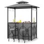 Outdoor bar furniture set, 3 pieces