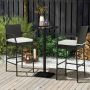 Outdoor Bar Chair Set, 4 pcs, 58.42 × 53.34 × 116.84 cm