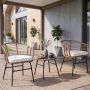 Outdoor bistro furniture set, 3 pieces, Ø45.7 × 40.6 cm