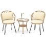 Outdoor bistro furniture set, 3 pieces